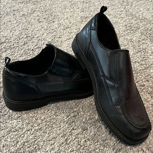 Men's Black Leather Loafers